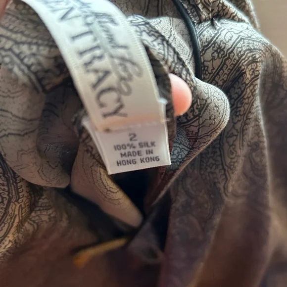 Vintage silk paisley blouse - Picture 7 of 7